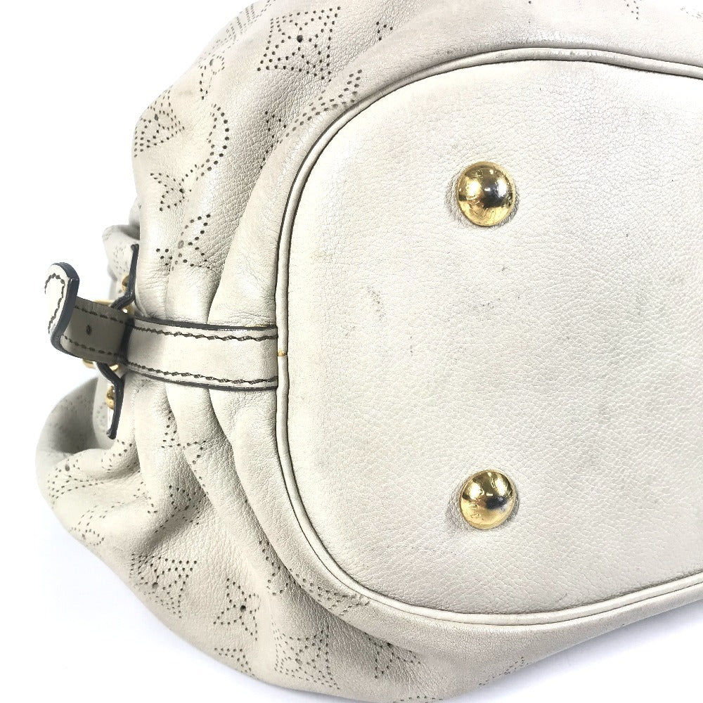 LOUIS VUITTON M93819 モノグラムマヒナ マヒナL カバン トートバッグ 肩掛け ショルダーバッグ モノグラムマヒナレザー レディース オパール ホワイト系