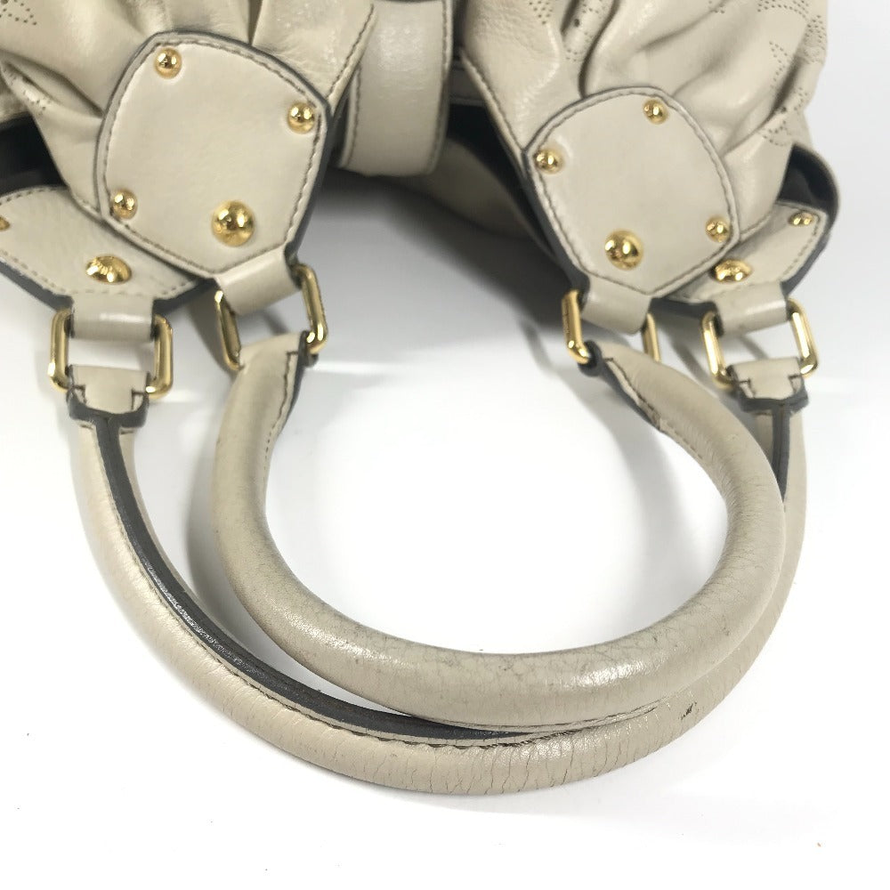 LOUIS VUITTON M93819 モノグラムマヒナ マヒナL カバン トートバッグ 肩掛け ショルダーバッグ モノグラムマヒナレザー レディース オパール ホワイト系