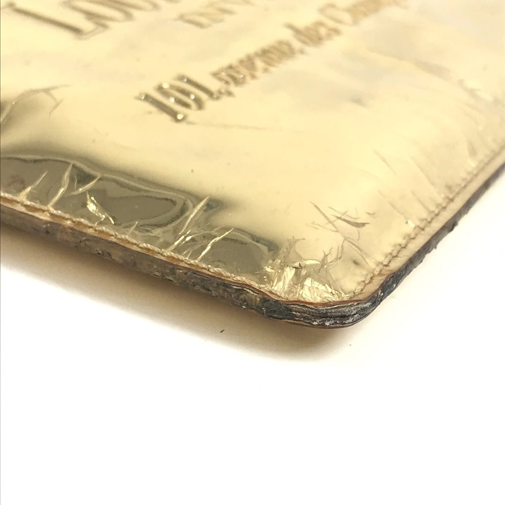 LOUIS VUITTON M95278 モノグラムミロワール ポシェット プラット ポーチ ショルダーバッグ クラッチバッグ 2WAYバッグ ハンドバッグ レザー ユニセックス ゴールド