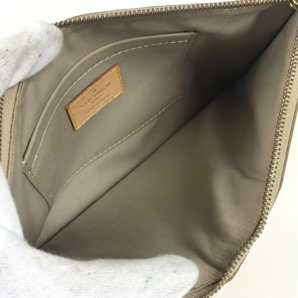 LOUIS VUITTON M95278 モノグラムミロワール ポシェット プラット ポーチ ショルダーバッグ クラッチバッグ 2WAYバッグ ハンドバッグ レザー ユニセックス ゴールド