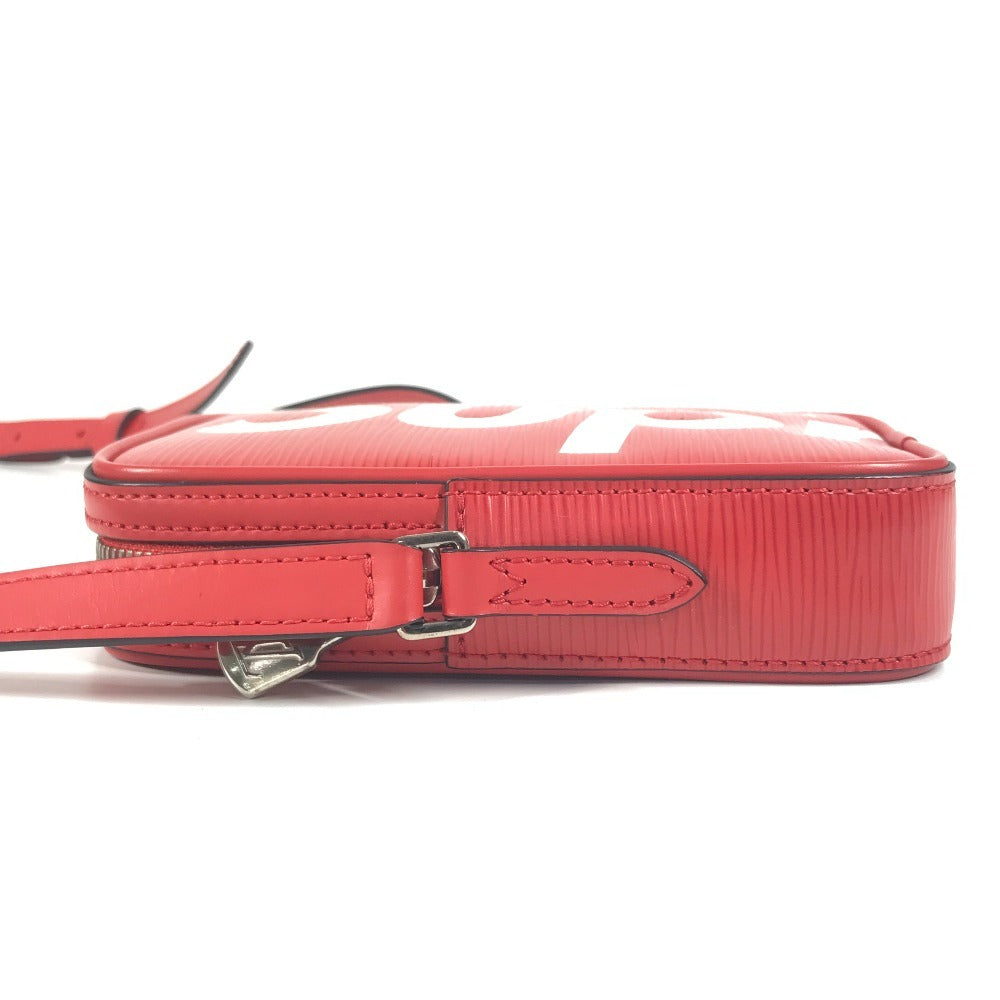 LOUIS VUITTON M53434 エピシュプリーム Supreme コラボ ダヌーブPPM カバン 斜め掛け ポシェット ショルダーバッグ エピレザー ユニセックス レッド