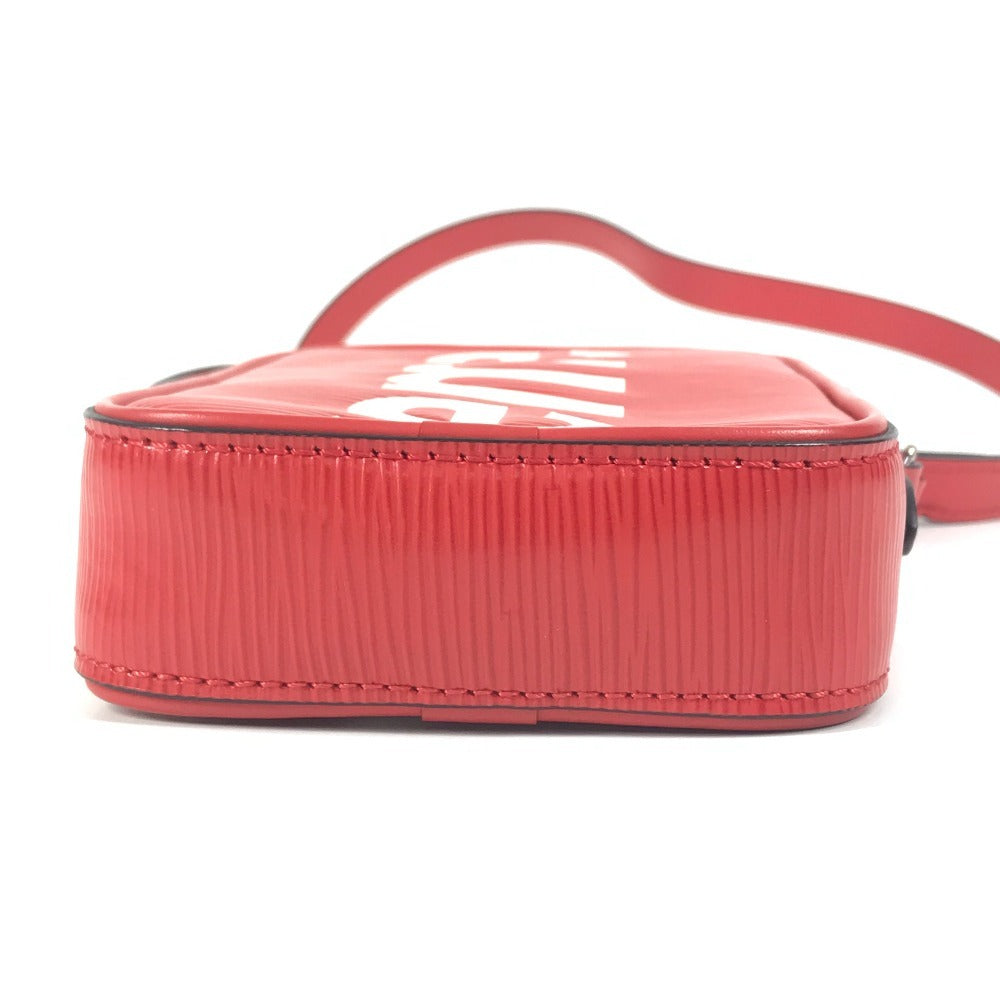 LOUIS VUITTON M53434 エピシュプリーム Supreme コラボ ダヌーブPPM カバン 斜め掛け ポシェット ショルダーバッグ エピレザー ユニセックス レッド