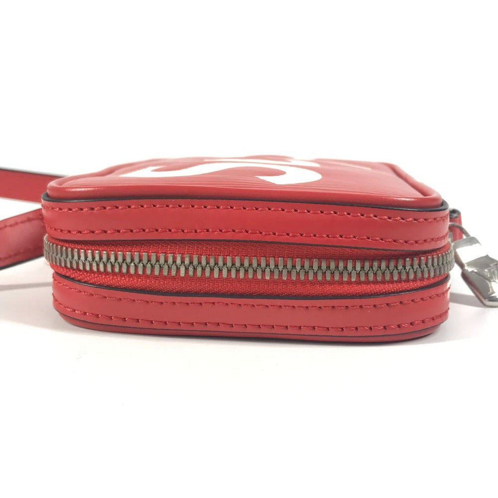 LOUIS VUITTON M53434 エピシュプリーム Supreme コラボ ダヌーブPPM カバン 斜め掛け ポシェット ショルダーバッグ エピレザー ユニセックス レッド