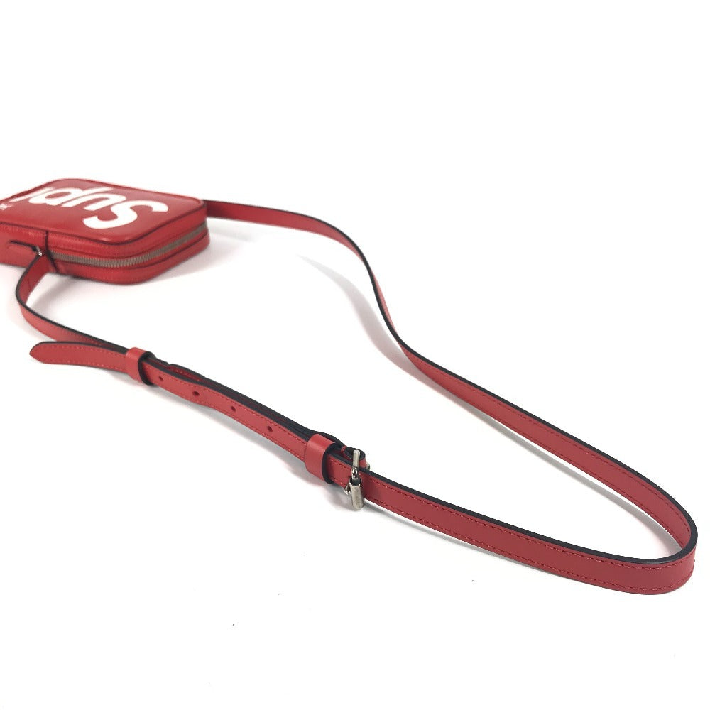 LOUIS VUITTON M53434 エピシュプリーム Supreme コラボ ダヌーブPPM カバン 斜め掛け ポシェット ショルダーバッグ エピレザー ユニセックス レッド