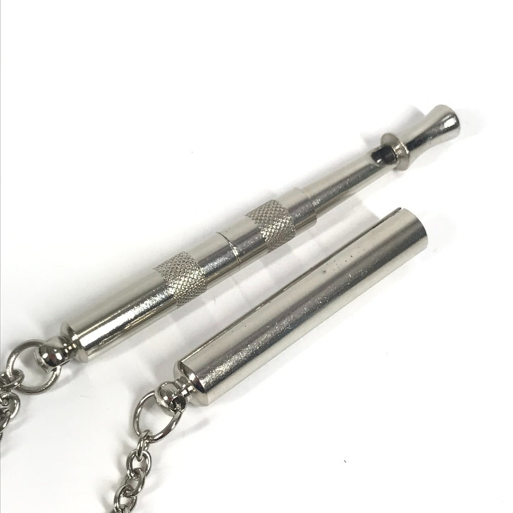 HERMES ヴィンテージ ホイッスル 笛 インテリア チェーン 雑貨 メタル ユニセックス レッド