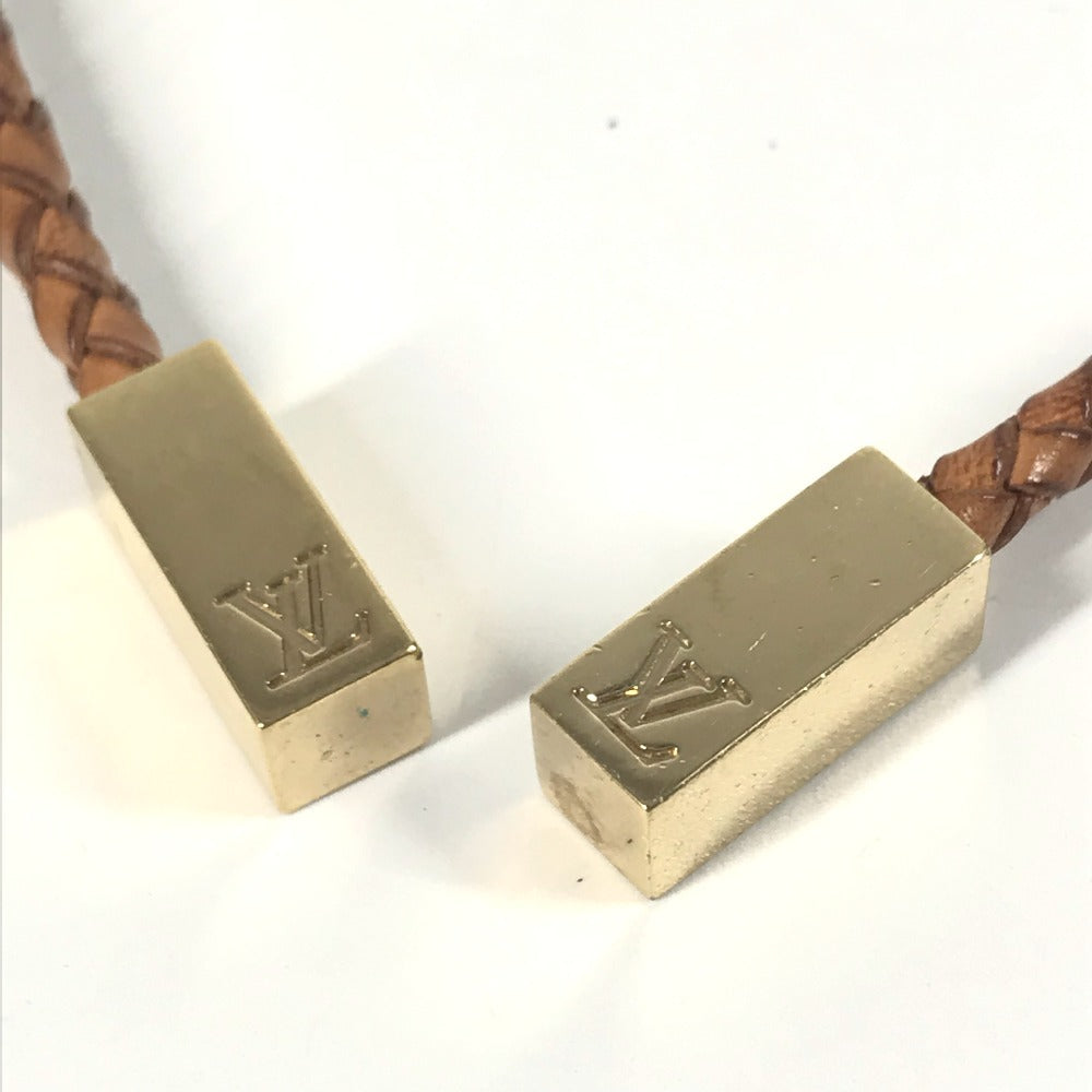 LOUIS VUITTON サンチュール トレセ ブラウン編み込みレザーベルト ルイヴィトン LOUIS VUITTON レザーベルト サンチュールVVNトレセ