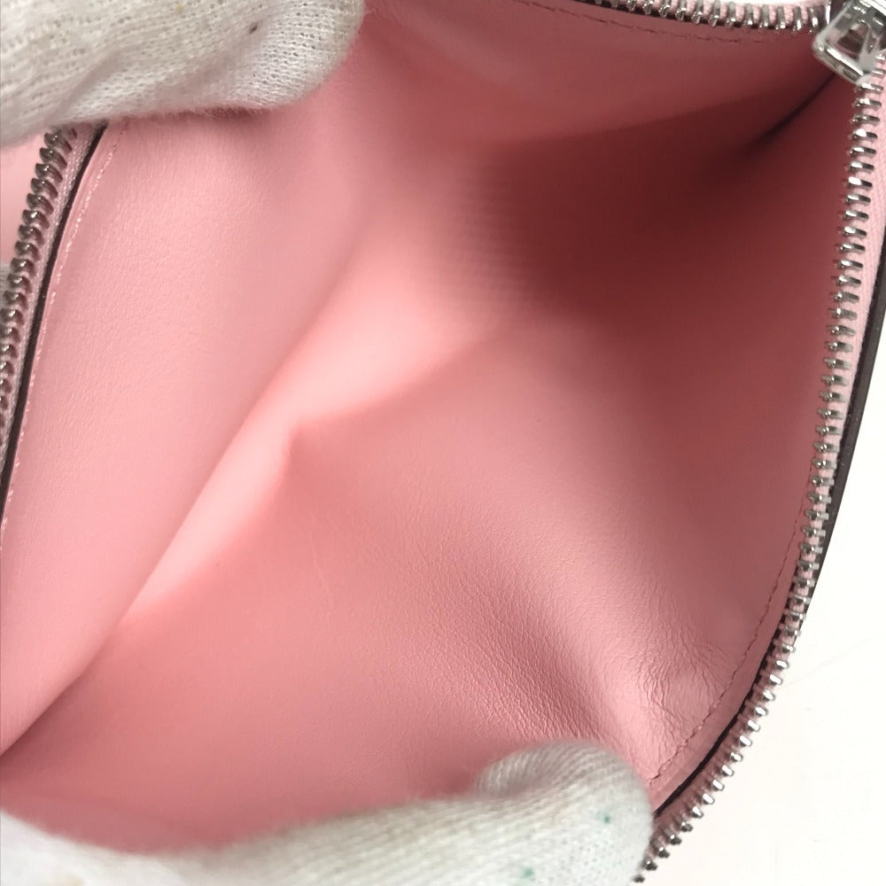 HERMES ノートパッド 《EAジップ》 PM ノート メモ帳 ケース ステーショナリー 手帳 ノートカバー レザー ユニセックス ローズサクラ ピンク