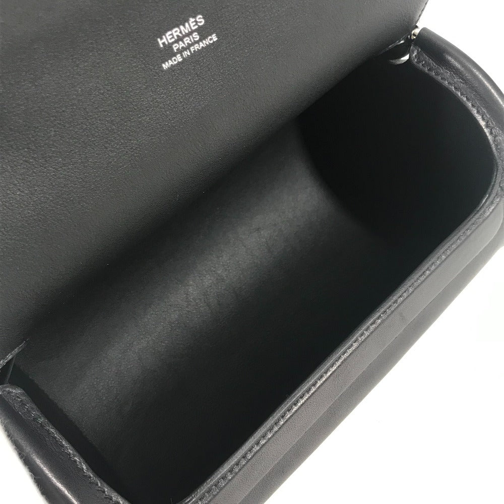 HERMES マキシモール カバン 斜め掛け ポシェット 3WAYバッグ クラッチバッグ ショルダーバッグ カーフスキン レディース ブラック