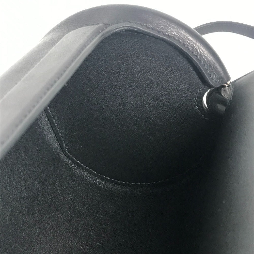 HERMES マキシモール カバン 斜め掛け ポシェット 3WAYバッグ クラッチバッグ ショルダーバッグ カーフスキン レディース ブラック