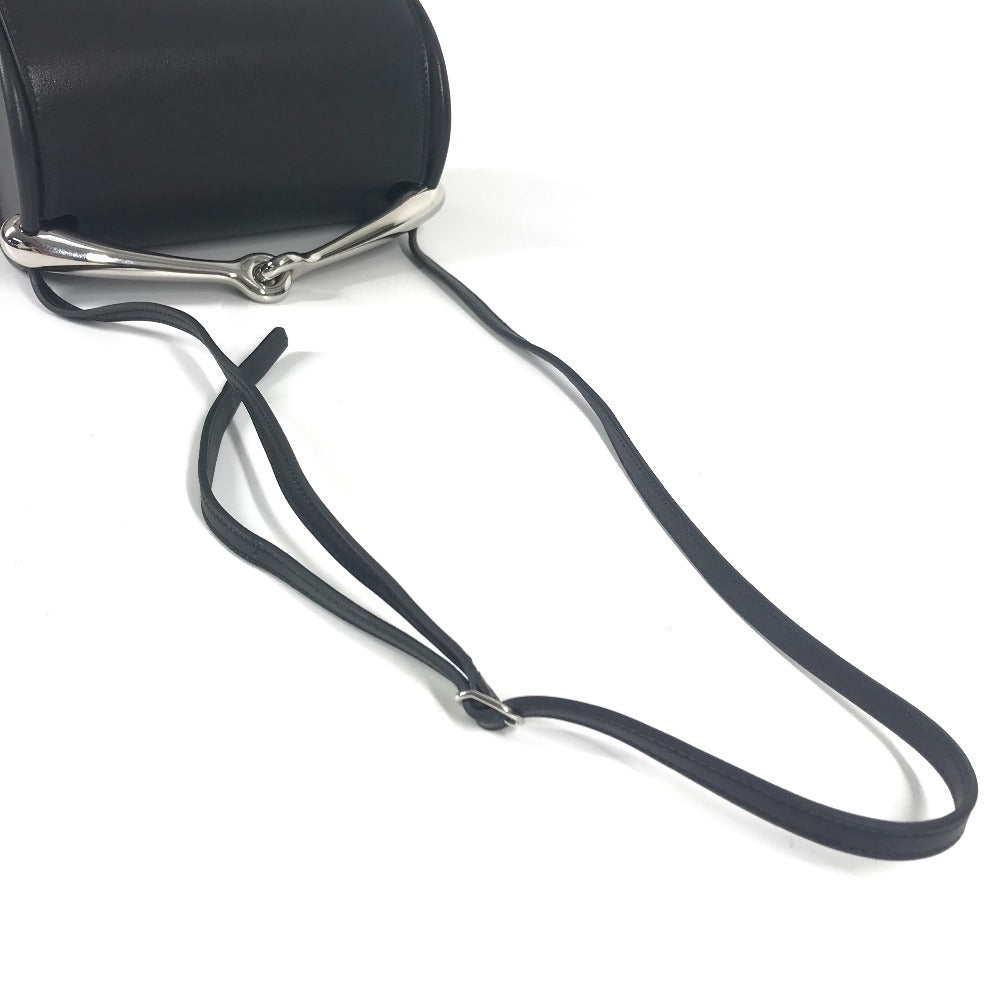 HERMES マキシモール カバン 斜め掛け ポシェット 3WAYバッグ クラッチバッグ ショルダーバッグ カーフスキン レディース ブラック