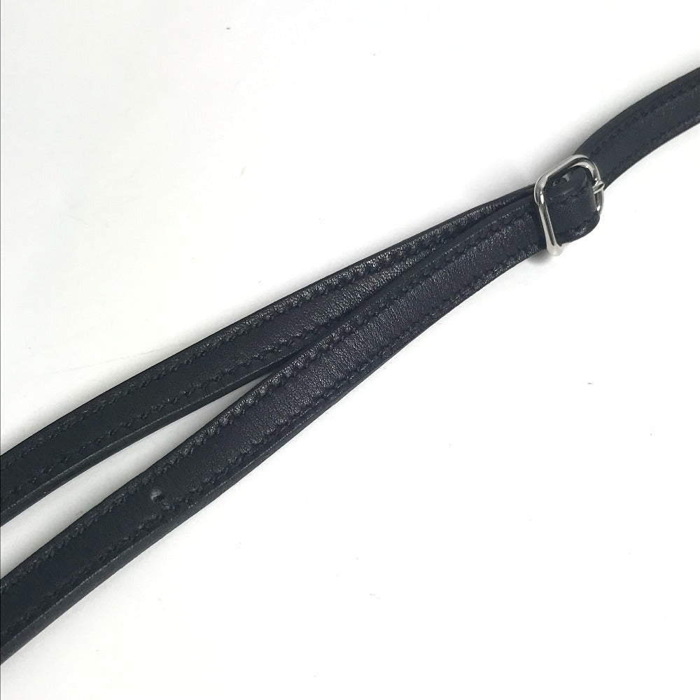 HERMES マキシモール カバン 斜め掛け ポシェット 3WAYバッグ クラッチバッグ ショルダーバッグ カーフスキン レディース ブラック