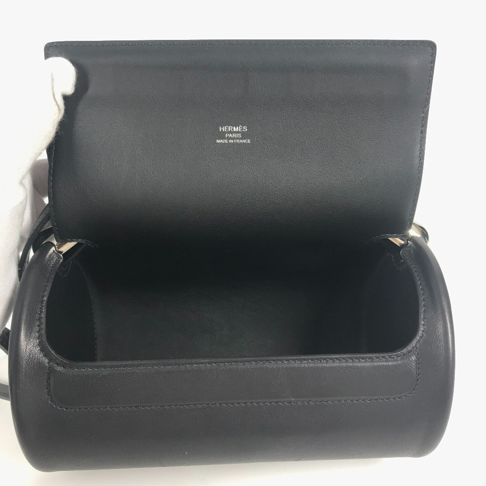 HERMES マキシモール カバン 斜め掛け ポシェット 3WAYバッグ クラッチバッグ ショルダーバッグ カーフスキン レディース ブラック