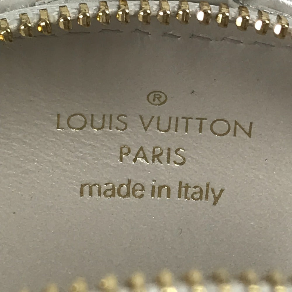 LOUIS VUITTON M92508 バイザプール シェル コインパース 財布 小銭入れ キーホルダー チェーン　チャーム コインケース レザー レディース シェーデッドブルー ホワイト系