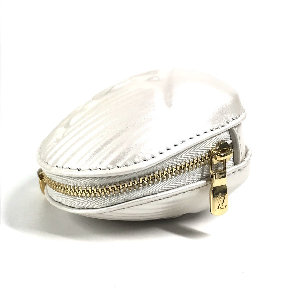 LOUIS VUITTON M92508 バイザプール シェル コインパース 財布 小銭入れ キーホルダー チェーン　チャーム コインケース レザー レディース シェーデッドブルー ホワイト系