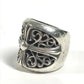 CHROME HEARTS クラシックオーバルリング リング・指輪 SV925 メンズ シルバー