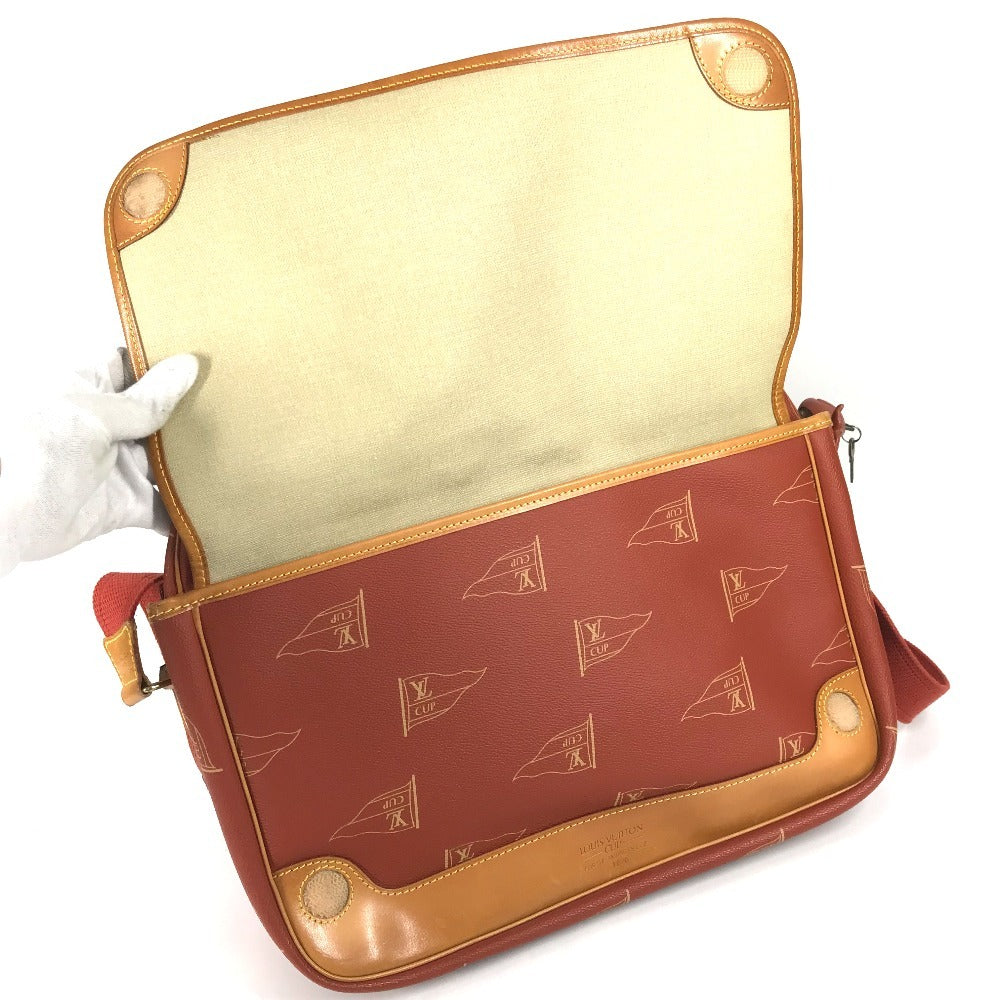 LOUIS VUITTON M80028 LVCUP ルイヴィトンカップ カルヴィ カバン 斜め掛け フラップ メッセンジャーバッグ ショルダーバッグ レザー/キャンバス ユニセックス アボガニー ブラウン