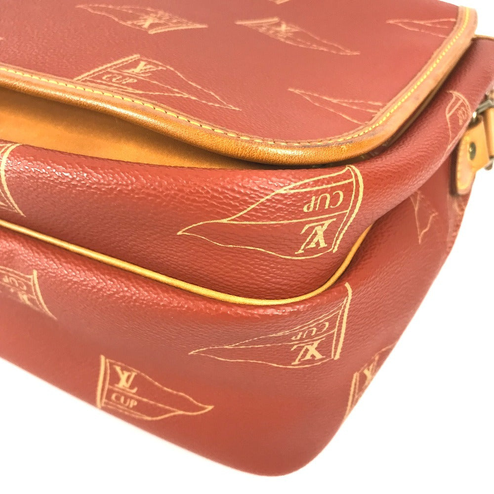 LOUIS VUITTON M80028 LVCUP ルイヴィトンカップ カルヴィ カバン 斜め掛け フラップ メッセンジャーバッグ ショルダーバッグ レザー/キャンバス ユニセックス アボガニー ブラウン