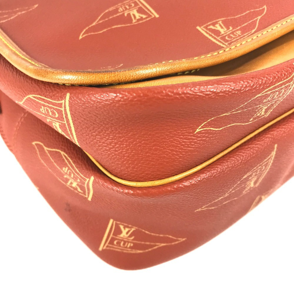 LOUIS VUITTON M80028 LVCUP ルイヴィトンカップ カルヴィ カバン 斜め掛け フラップ メッセンジャーバッグ ショルダーバッグ レザー/キャンバス ユニセックス アボガニー ブラウン