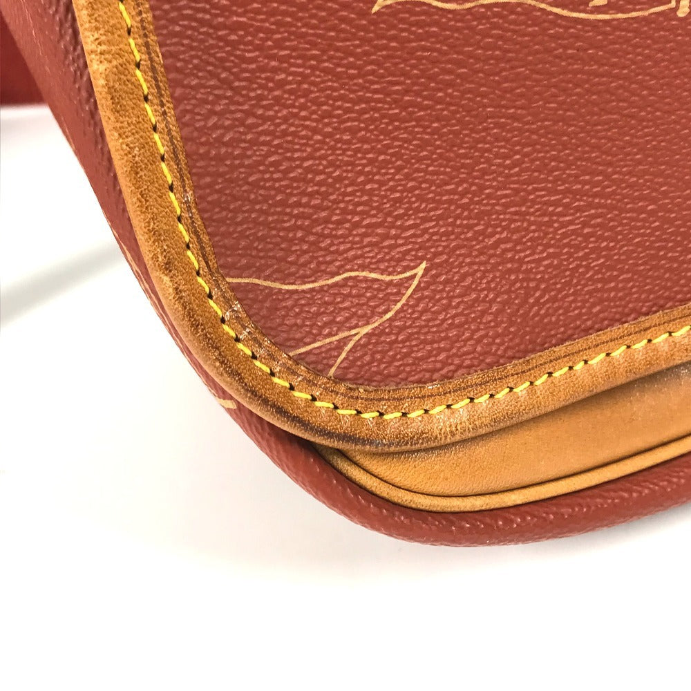 LOUIS VUITTON M80028 LVCUP ルイヴィトンカップ カルヴィ カバン 斜め掛け フラップ メッセンジャーバッグ ショルダーバッグ レザー/キャンバス ユニセックス アボガニー ブラウン