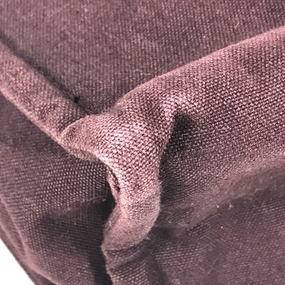 HERMES フールトゥ カバン ポーチ バッグ セカンドバッグ クラッチバッグ コットン ユニセックス ワインレッド