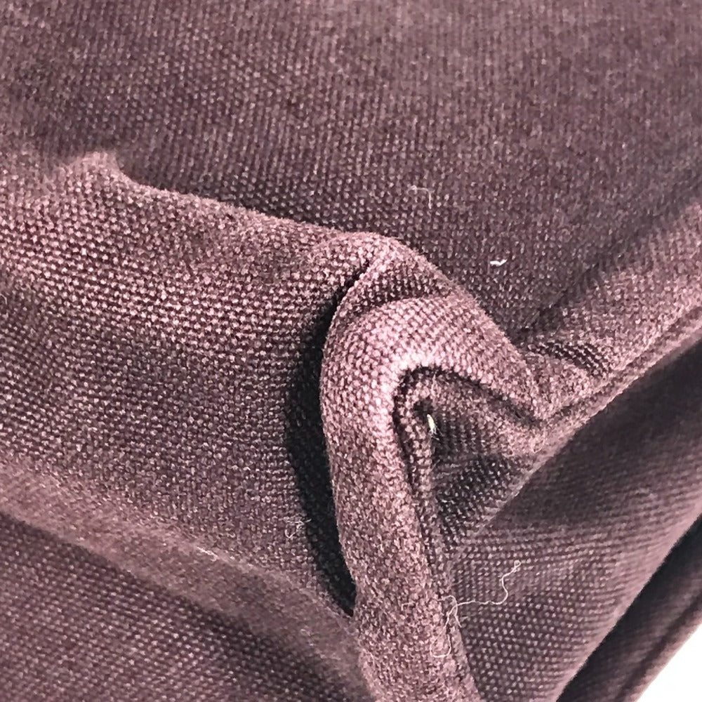 HERMES フールトゥ カバン ポーチ バッグ セカンドバッグ クラッチバッグ コットン ユニセックス ワインレッド