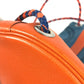 HERMES 巾着バッグ ソワクール カバン 肩掛け ショルダーバッグ シルク レディース オレンジ