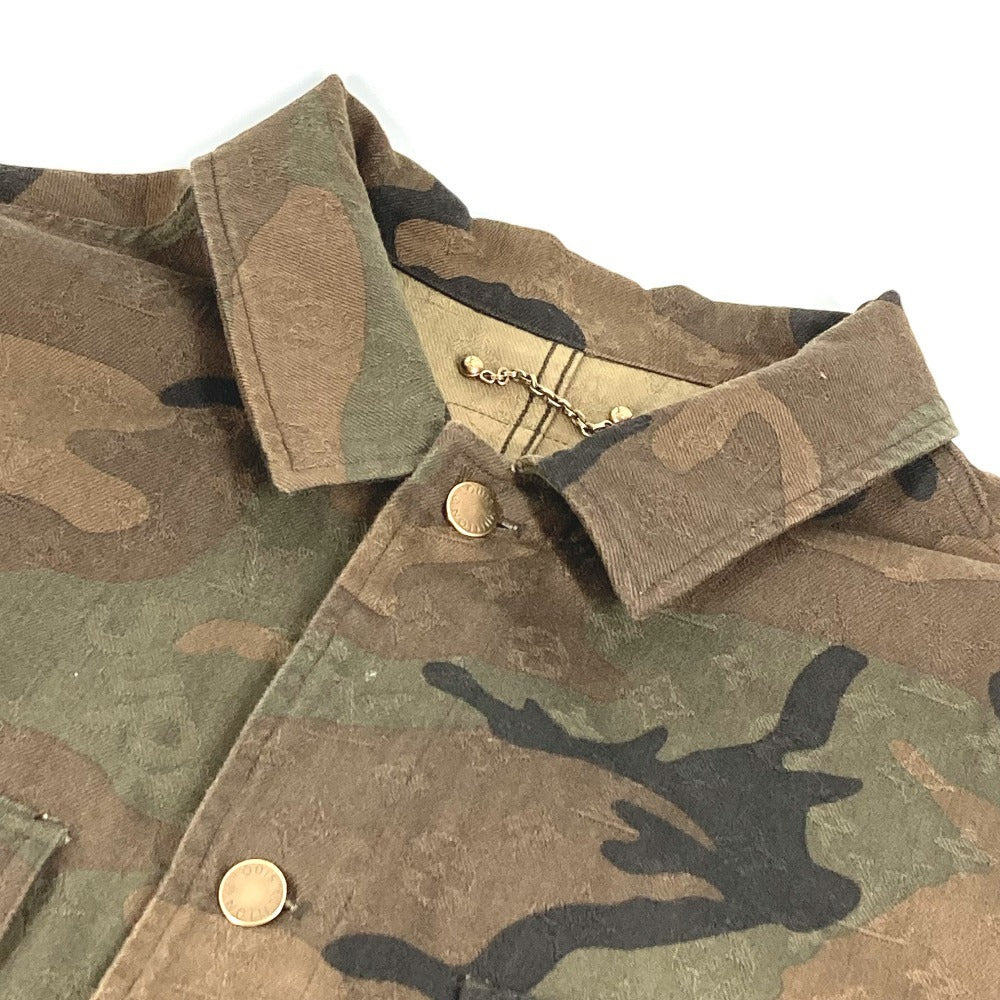 LOUIS VUITTON 不明 SUPREME シュプリーム カモフラージュ 迷彩 デニムトラッカー ショート アウター 長袖 ジャケット アパレル デニム コラボ ジャケット コットン メンズ グリーン