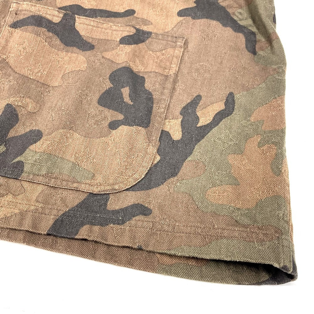 LOUIS VUITTON 不明 SUPREME シュプリーム カモフラージュ 迷彩 デニムトラッカー ショート アウター 長袖 ジャケット アパレル デニム コラボ ジャケット コットン メンズ グリーン