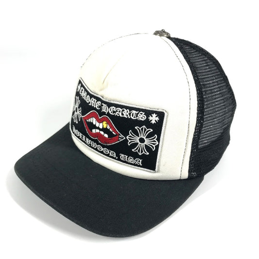 CHROME HEARTS 帽子 キャップ帽 ベースボール MATTYBOY CHOMPER TRUCKER CAP マッティボーイ チョンパー トラッカー 帽子 キャップ コットン メンズ ブラック