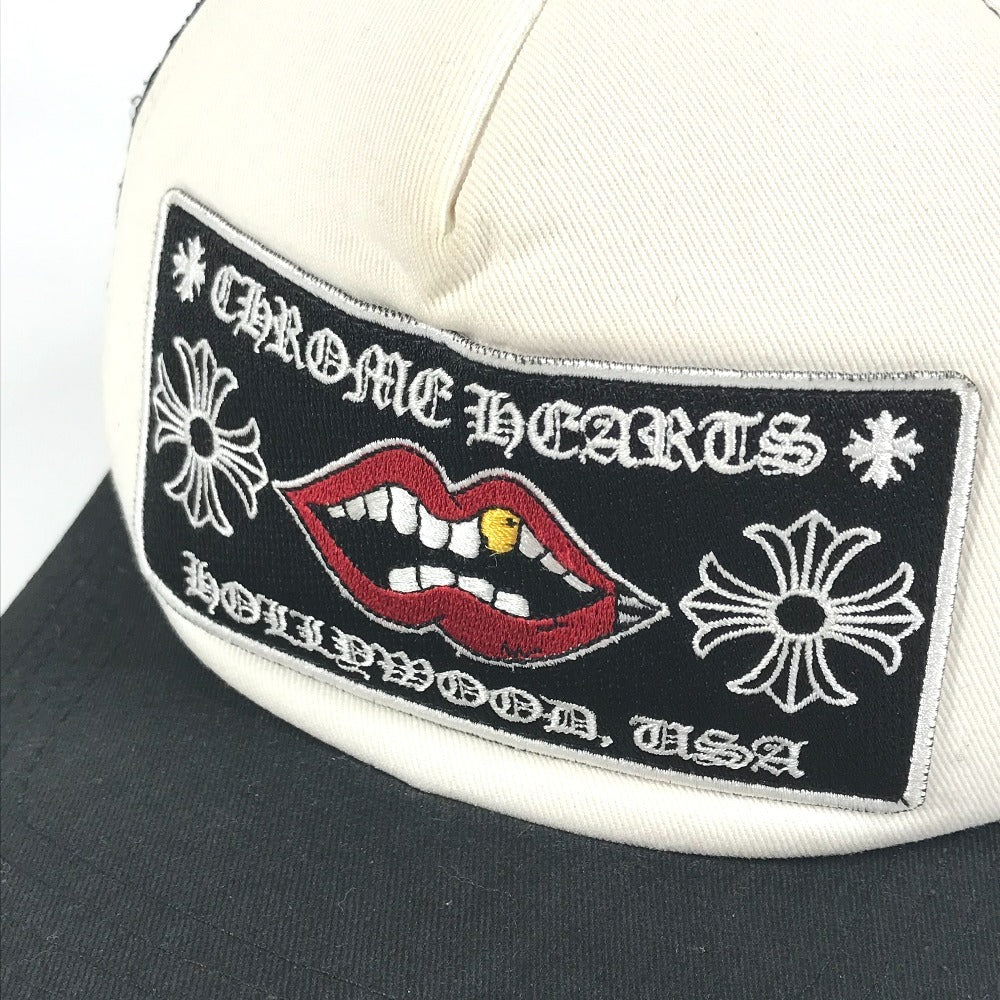 CHROME HEARTS 帽子 キャップ帽 ベースボール MATTYBOY CHOMPER TRUCKER CAP マッティボーイ チョンパー トラッカー 帽子 キャップ コットン メンズ ブラック