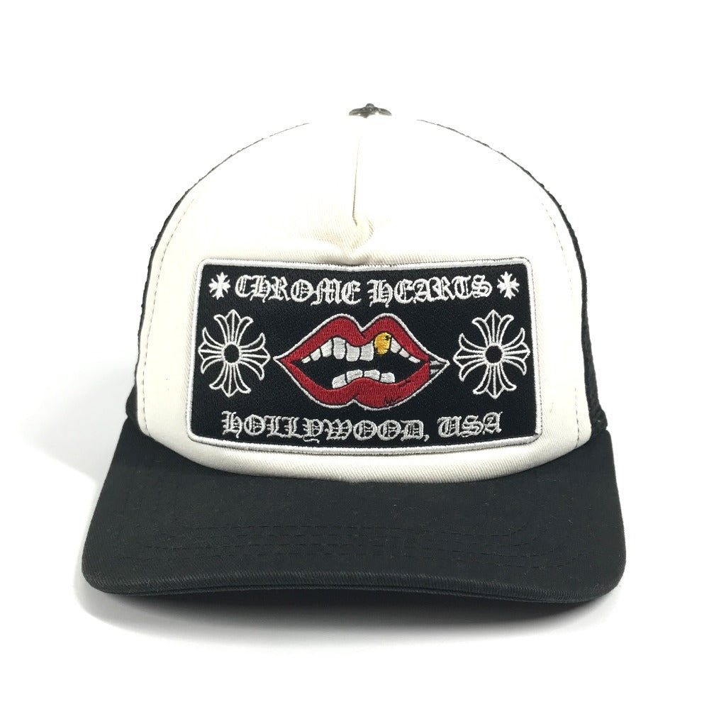 CHROME HEARTS 帽子 キャップ帽 ベースボール MATTYBOY CHOMPER TRUCKER CAP マッティボーイ チョンパー トラッカー 帽子 キャップ コットン メンズ ブラック