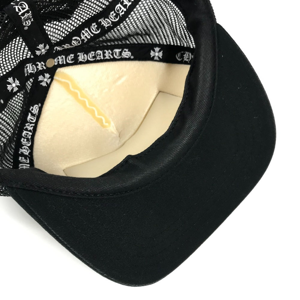 CHROME HEARTS 帽子 キャップ帽 ベースボール MATTYBOY CHOMPER TRUCKER CAP マッティボーイ チョンパー トラッカー 帽子 キャップ コットン メンズ ブラック