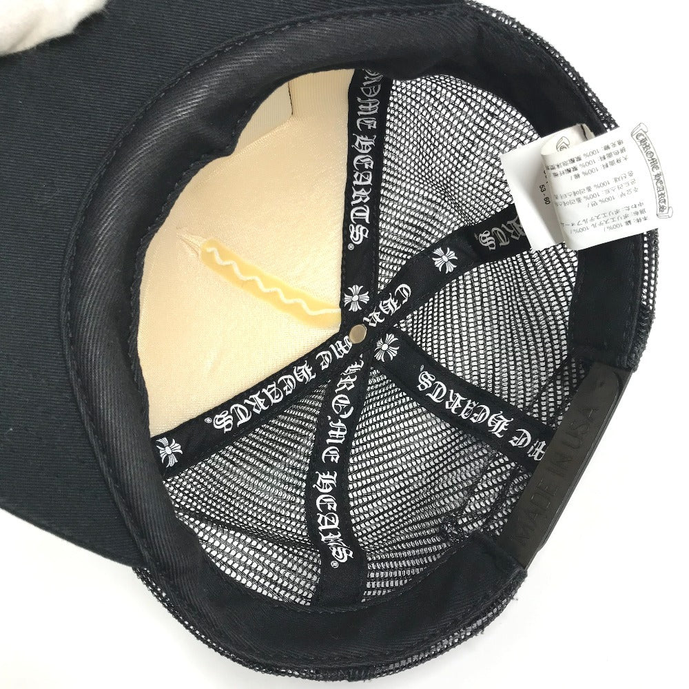 CHROME HEARTS 帽子 キャップ帽 ベースボール MATTYBOY CHOMPER TRUCKER CAP マッティボーイ チョンパー トラッカー 帽子 キャップ コットン メンズ ブラック