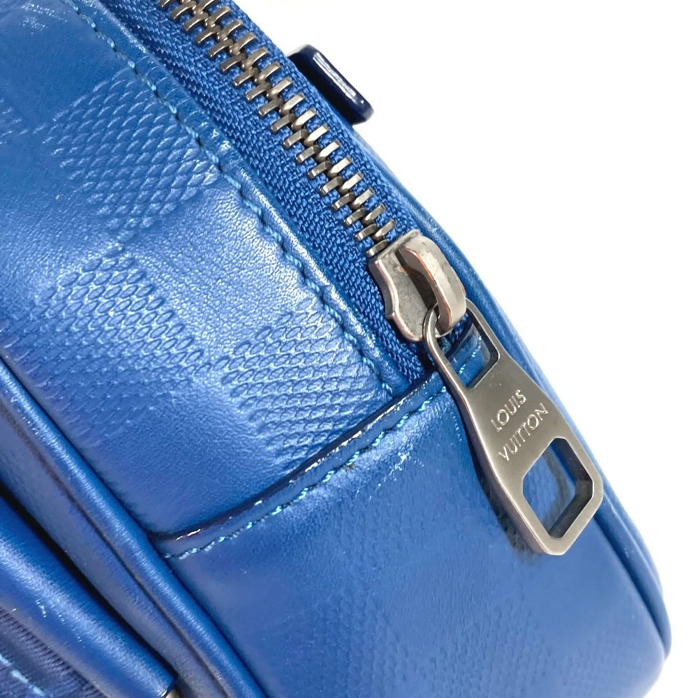 LOUIS VUITTON N41354 ダミエアンフィニ アンブレール カバン ショルダーバッグ ベルトバッグ クロス ボディバッグ ダミエアンフィニレザー ユニセックス ブルー