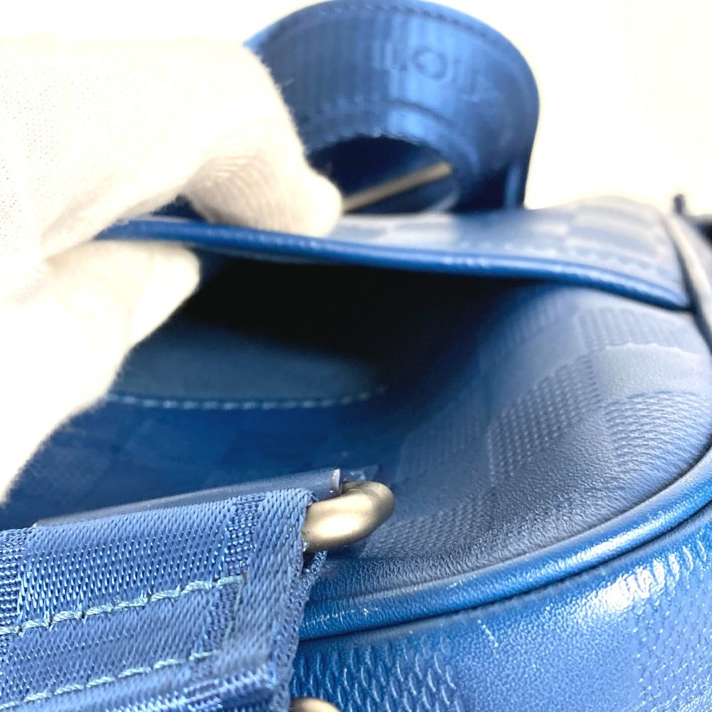 LOUIS VUITTON N41354 ダミエアンフィニ アンブレール カバン ショルダーバッグ ベルトバッグ クロス ボディバッグ ダミエアンフィニレザー ユニセックス ブルー