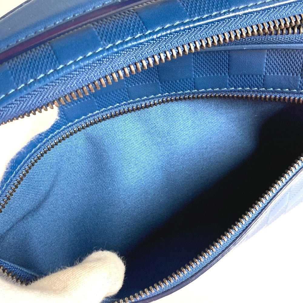 LOUIS VUITTON N41354 ダミエアンフィニ アンブレール カバン ショルダーバッグ ベルトバッグ クロス ボディバッグ ダミエアンフィニレザー ユニセックス ブルー