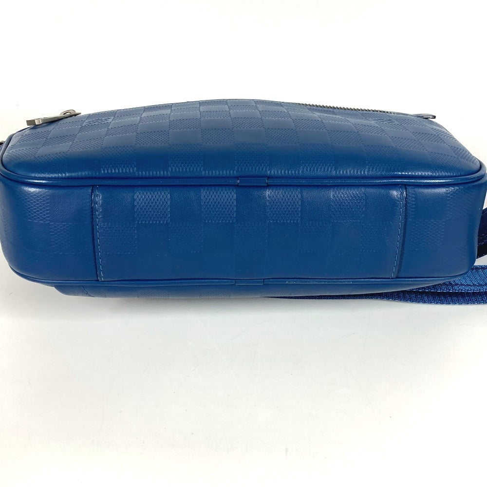 LOUIS VUITTON N41354 ダミエアンフィニ アンブレール カバン ショルダーバッグ ベルトバッグ クロス ボディバッグ ダミエアンフィニレザー ユニセックス ブルー