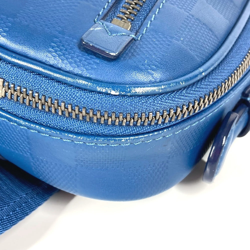 LOUIS VUITTON N41354 ダミエアンフィニ アンブレール カバン ショルダーバッグ ベルトバッグ クロス ボディバッグ ダミエアンフィニレザー ユニセックス ブルー