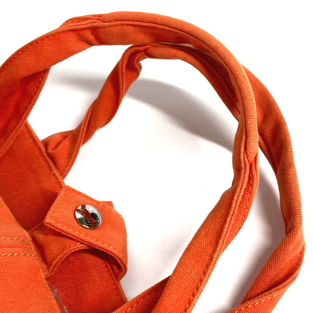 HERMES ポーチ付き ビッグバッグ ボストンバッグ パニエドプラージュGM パニエドプラージュ GM カバン トートバッグ ショルダーバッグ 肩掛け ハンドバッグ コットン ユニセックス オレンジ