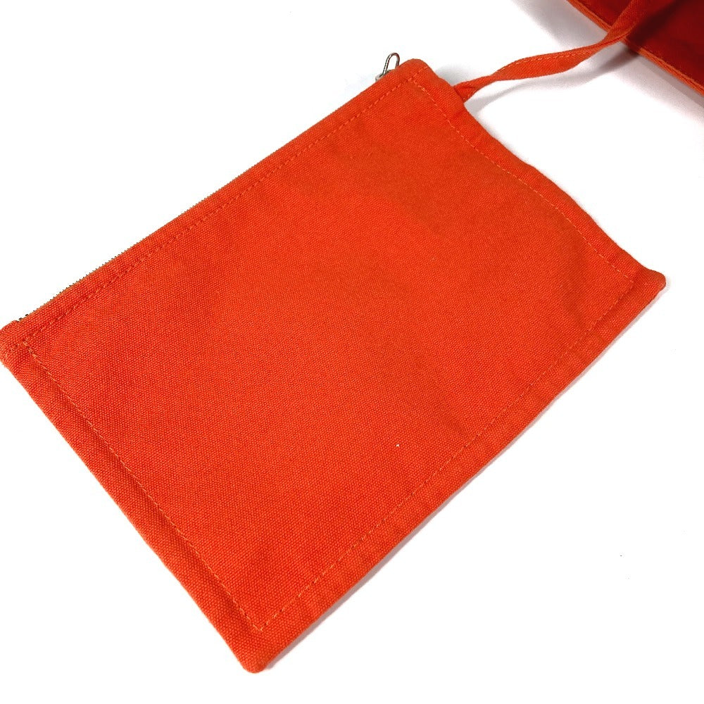 HERMES ポーチ付き ビッグバッグ ボストンバッグ パニエドプラージュGM パニエドプラージュ GM カバン トートバッグ ショルダーバッグ 肩掛け ハンドバッグ コットン ユニセックス オレンジ