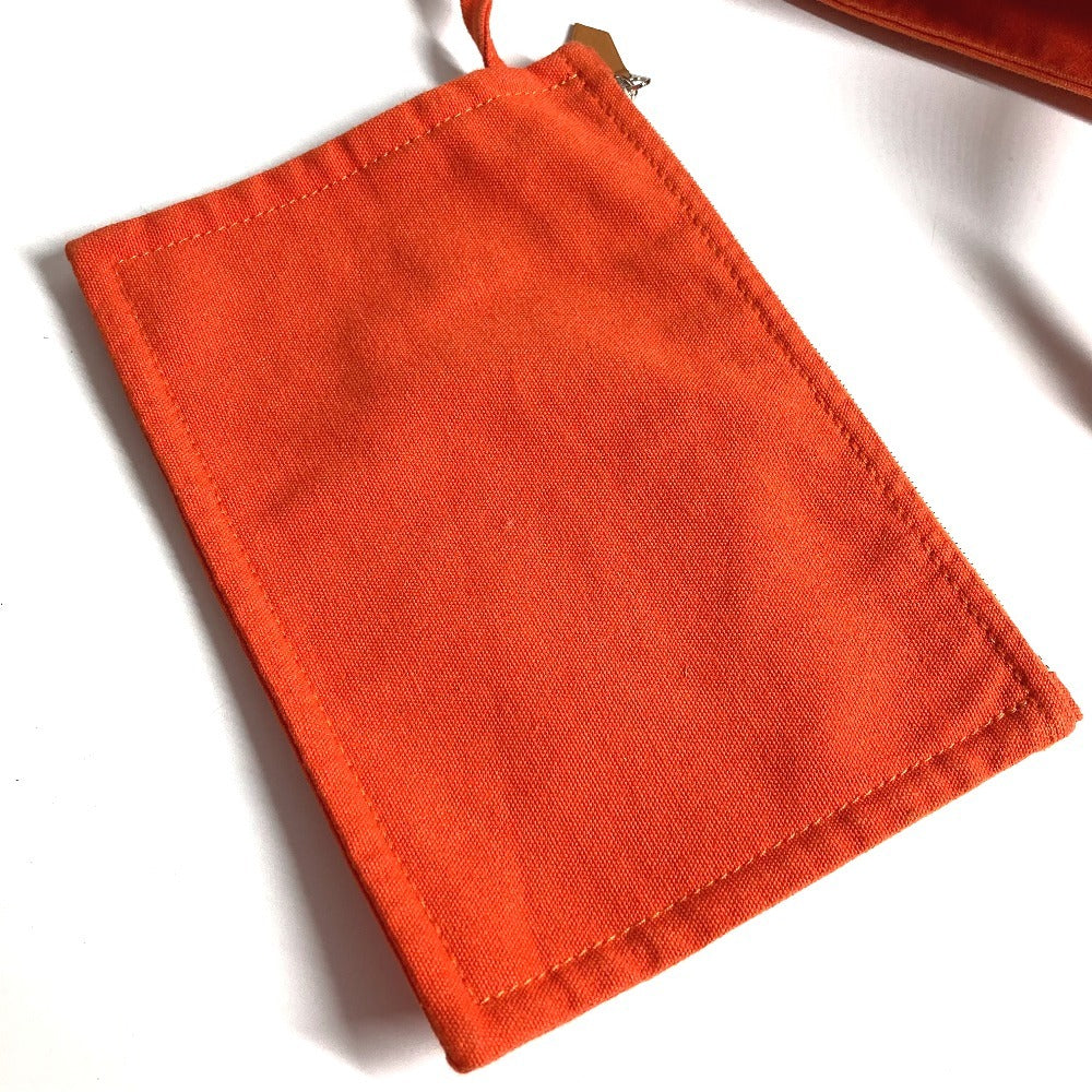 HERMES ポーチ付き ビッグバッグ ボストンバッグ パニエドプラージュGM パニエドプラージュ GM カバン トートバッグ ショルダーバッグ 肩掛け ハンドバッグ コットン ユニセックス オレンジ