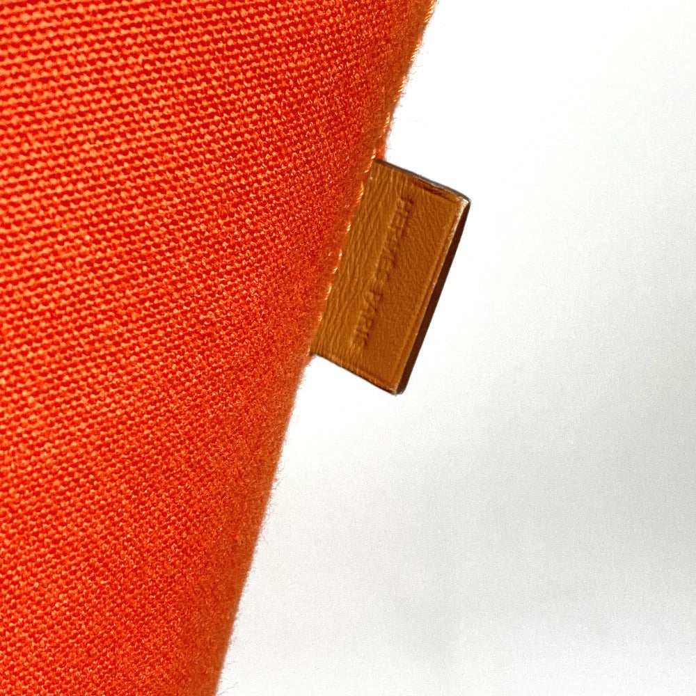 HERMES ポーチ付き ビッグバッグ ボストンバッグ パニエドプラージュGM パニエドプラージュ GM カバン トートバッグ ショルダーバッグ 肩掛け ハンドバッグ コットン ユニセックス オレンジ