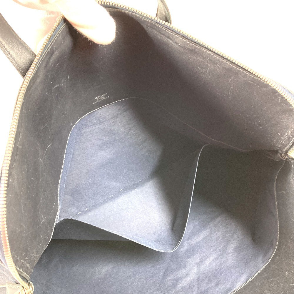 HERMES ビッグバッグ ボストンバッグ サックイブーGM サックイブー GM カバン トートバッグ ハンドバッグ レザー/キャンバス ユニセックス ブラック