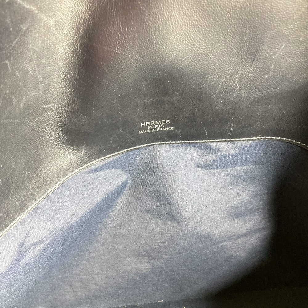 HERMES ビッグバッグ ボストンバッグ サックイブーGM サックイブー GM カバン トートバッグ ハンドバッグ レザー/キャンバス ユニセックス ブラック