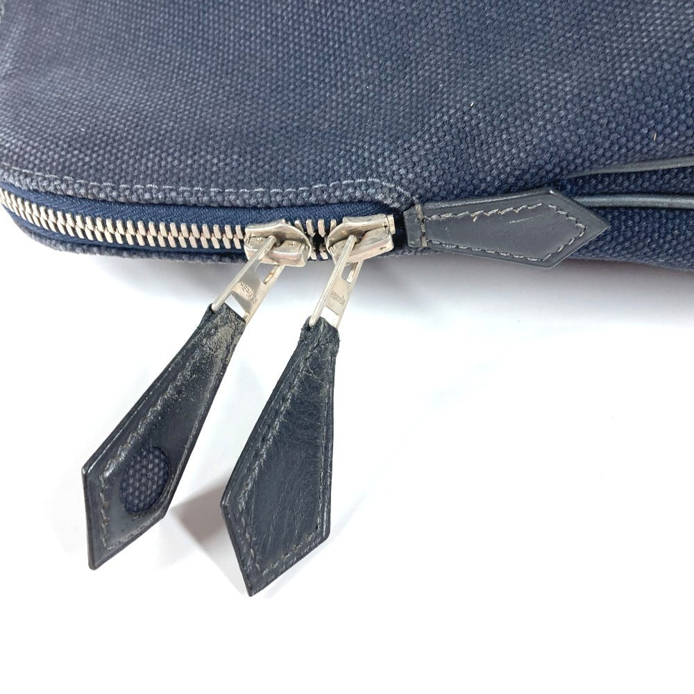 HERMES ビッグバッグ ボストンバッグ サックイブーGM サックイブー GM カバン トートバッグ ハンドバッグ レザー/キャンバス ユニセックス ブラック