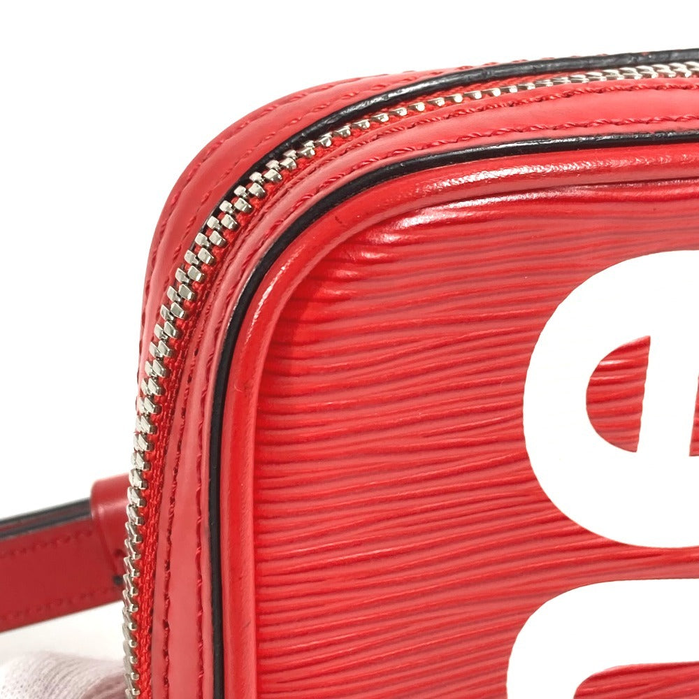 LOUIS VUITTON M53434 エピ シュプリーム Supreme コラボ ダヌーブPPM カバン 斜め掛け ポシェット ショルダーバッグ エピレザー ユニセックス レッド