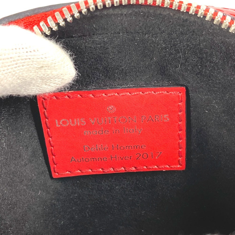LOUIS VUITTON M53434 エピ シュプリーム Supreme コラボ ダヌーブPPM カバン 斜め掛け ポシェット ショルダーバッグ エピレザー ユニセックス レッド