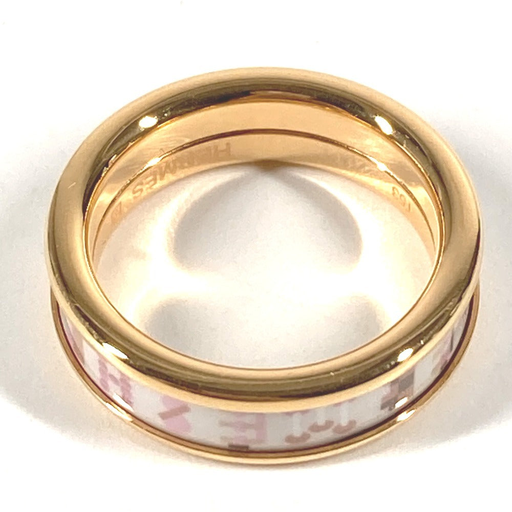 HERMES リング 《エルメス・ブリコル》 PM アクセサリー リング・指輪 メタル ユニセックス オーロラ ピンク×ホワイト