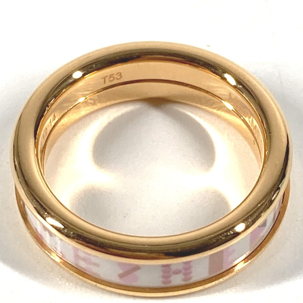 HERMES リング 《エルメス・ブリコル》 PM アクセサリー リング・指輪 メタル ユニセックス オーロラ ピンク×ホワイト