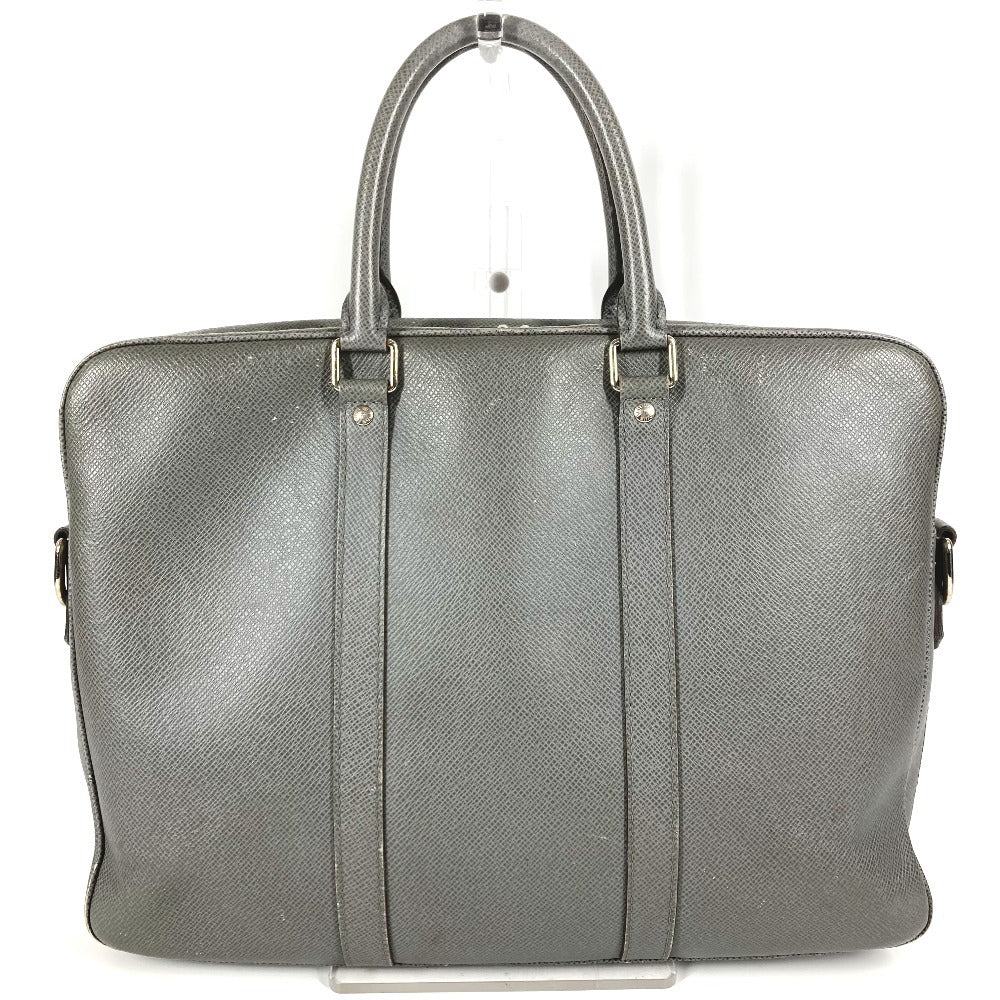 LOUIS VUITTON M30640 タイガ ポルトドキュマンヴォワヤージュ PDV カバン トートバッグ ビジネスバッグ タイガレザー ユニセックス グラシエ グレー